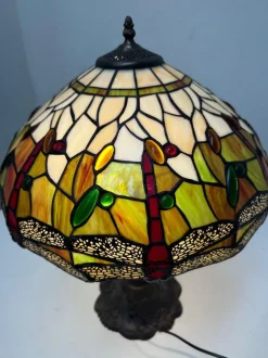 Discount Pamono Tiffany Style Table Lamp in Glass