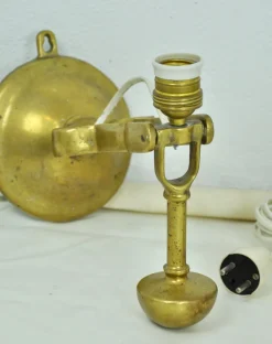 Hot Pamono Tilting Bronze Boat Sconce, 1940s