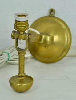 Hot Pamono Tilting Bronze Boat Sconce, 1940s