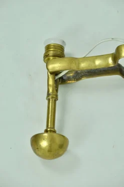 Hot Pamono Tilting Bronze Boat Sconce, 1940s