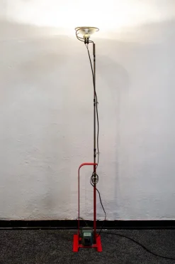 Pamono Toio Floor Lamp by Achille and Pier Giacomo Castiglioni for Flos, 1962