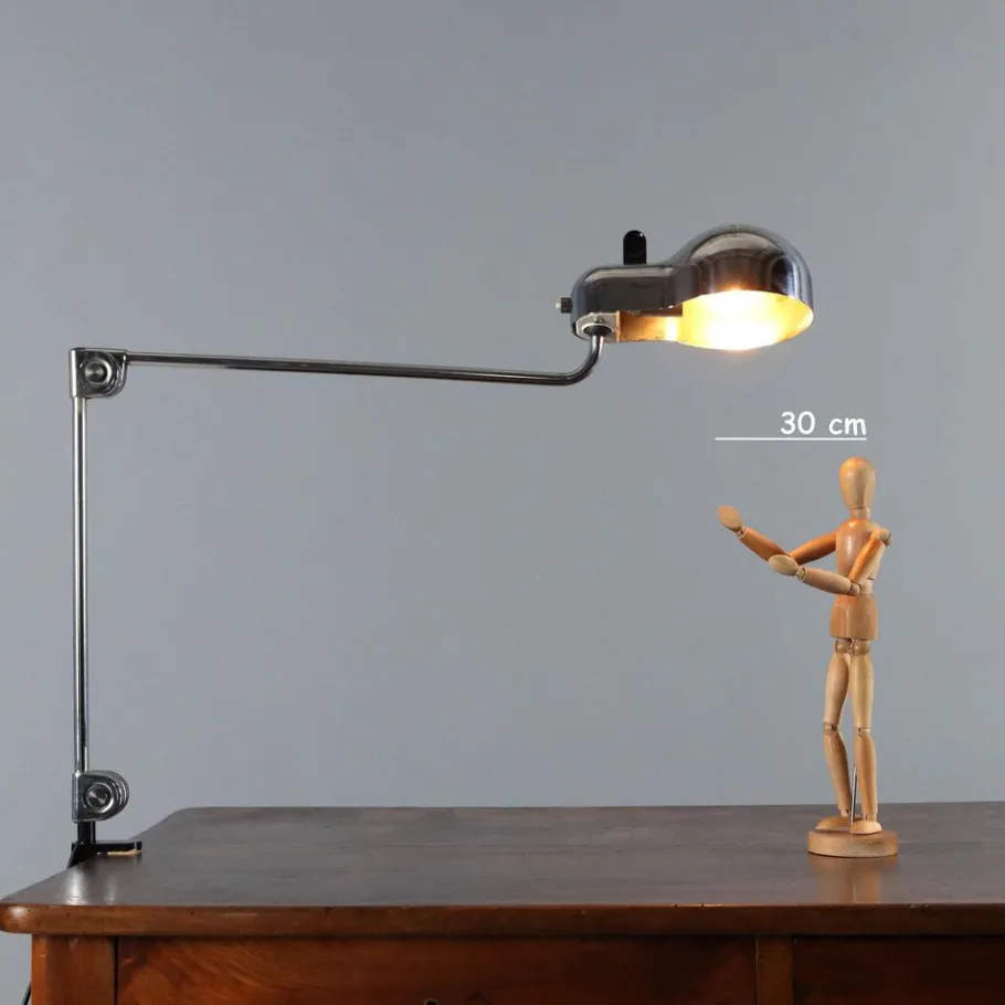 Best Pamono Topo Table Lamp by Joe Colombo for Stilnovo, 1960s