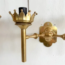 Pamono Tortiglioni Wall Sconces by Naborre Corno and Angelo Lelii for Arredoluce, 1961, Set of 2