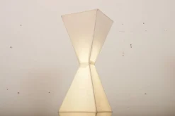 Outlet Pamono Totem Floor Lamp with Fluorescent Tube, Metal Base, Wire Structure & Rice Paper by Tom Dixon, 1990s