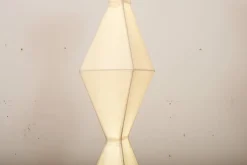 Outlet Pamono Totem Floor Lamp with Fluorescent Tube, Metal Base, Wire Structure & Rice Paper by Tom Dixon, 1990s