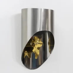 Pamono Totem Wall Lamp by Maria Pergay, France, 1970s