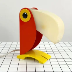 Outlet Pamono Toucan Table Lamp attributed to Timer Ferrari, 1960s