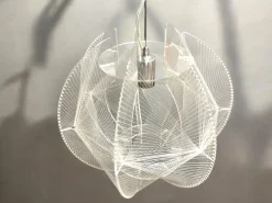 Discount Pamono Transparent Acrylic String Hanging Lamp by Paul Secon for Sompex, 1970s