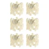Clearance Pamono Transparent Ricci Murano Glass Wall Sconces by Simoeng, Set of 6