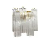 Hot Pamono Transparent “Tronchi” Murano Glass Wall Sconces from Murano Glass, Set of 2