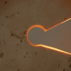 Pamono Travertine Table Lamp by Cesari for Sormani, 1970s