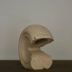 Pamono Travertine Table Lamp by Cesari for Sormani, 1970s