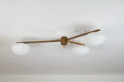 New Pamono Tre Lune Ceiling Lamp by Angelo Lelii for Arredoluce, 1960s