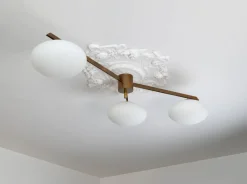 New Pamono Tre Lune Ceiling Lamp by Angelo Lelii for Arredoluce, 1960s