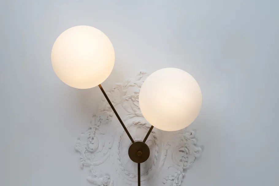 New Pamono Tre Lune Ceiling Lamp by Angelo Lelii for Arredoluce, 1960s