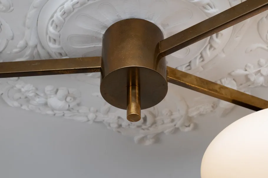 New Pamono Tre Lune Ceiling Lamp by Angelo Lelii for Arredoluce, 1960s