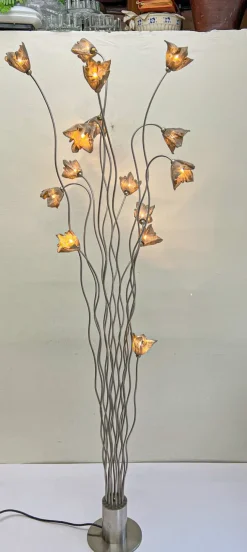 Clearance Pamono Tree Breeze Floor Lamp with Mesh Flowers from Harco Loor, 1990s