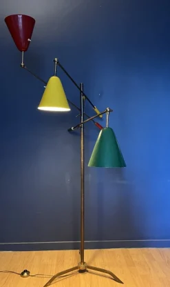 New Pamono Triennial Lamp attributed to Angelo Lelli for Arredoluce, Italy, 1950s