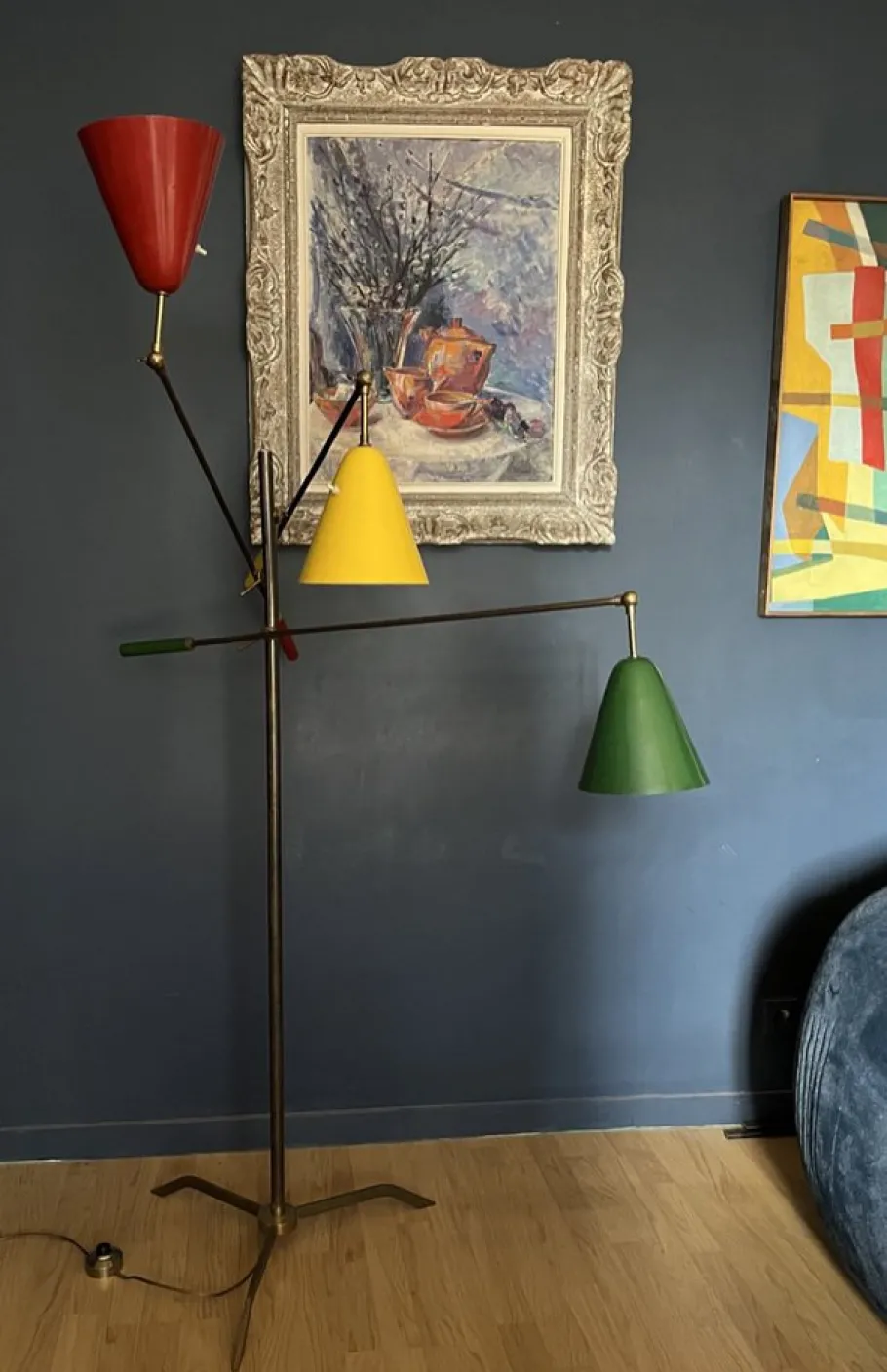 New Pamono Triennial Lamp attributed to Angelo Lelli for Arredoluce, Italy, 1950s