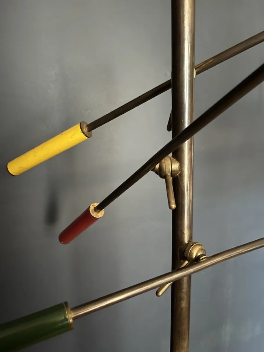 New Pamono Triennial Lamp attributed to Angelo Lelli for Arredoluce, Italy, 1950s