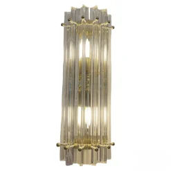 Clearance Pamono Trihedral Murano Glass Sconces by Murano, Set of 2