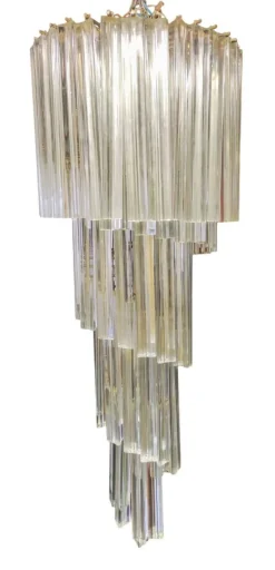 Clearance Pamono Trilobe Murano Chandelier, 1960s