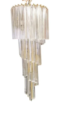 Clearance Pamono Trilobe Murano Chandelier, 1960s