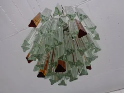 Sale Pamono Trilobi Murano Glass Chandelier by Paolo Venini, Italy, 1960s