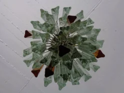 Sale Pamono Trilobi Murano Glass Chandelier by Paolo Venini, Italy, 1960s