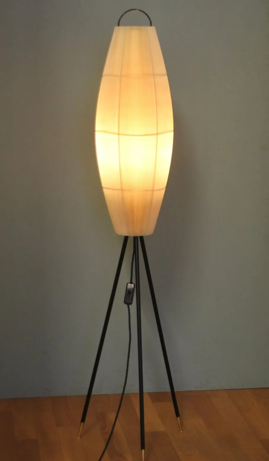 Discount Pamono Tripod Floor Lamp in the style of Rispal, 1950s