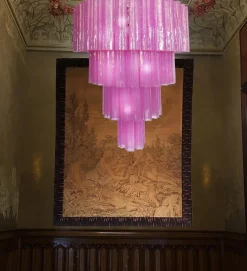 Discount Pamono Tronchi Chandeliers in the Style of Toni Zuccheri for Venini, Murano, Set of 2