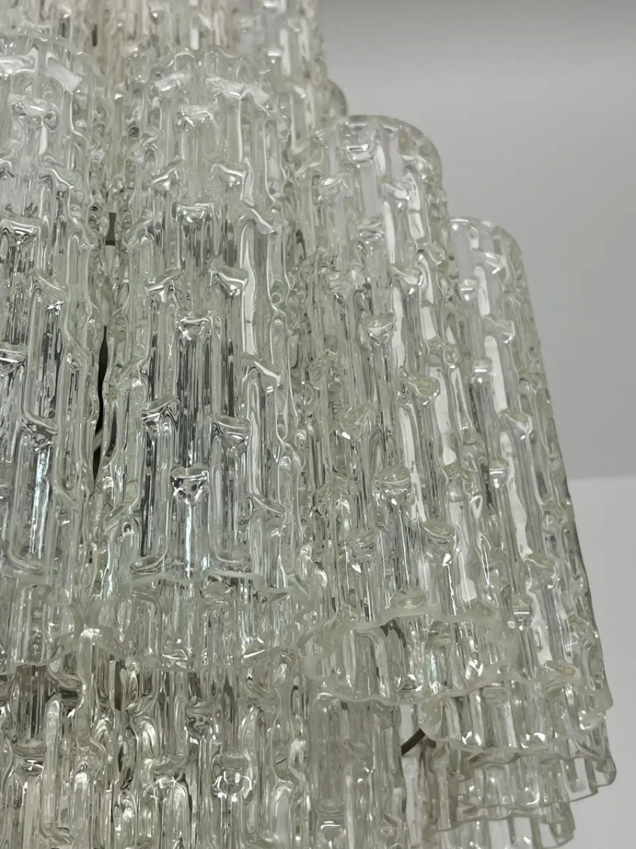 Sale Pamono Tronchi Murano Glass Chandelier, 1960s