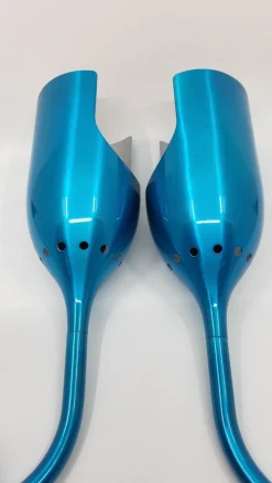 New Pamono Tsé Tsé Adjustable Wall Lights in French Blue Aluminum, Set of 2