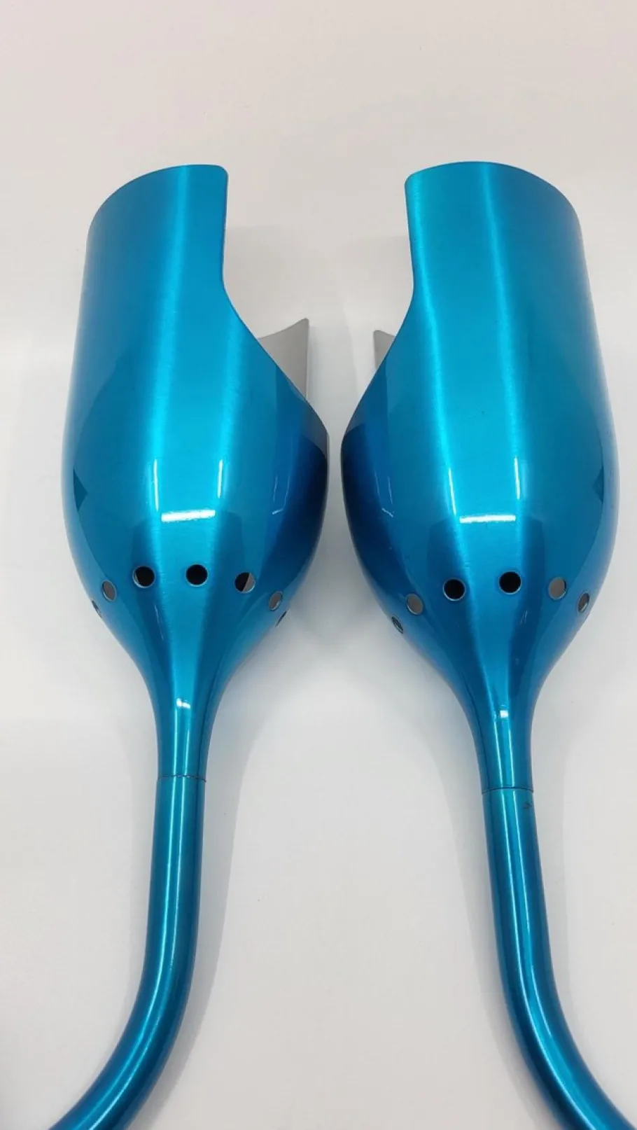 New Pamono Tsé Tsé Adjustable Wall Lights in French Blue Aluminum, Set of 2