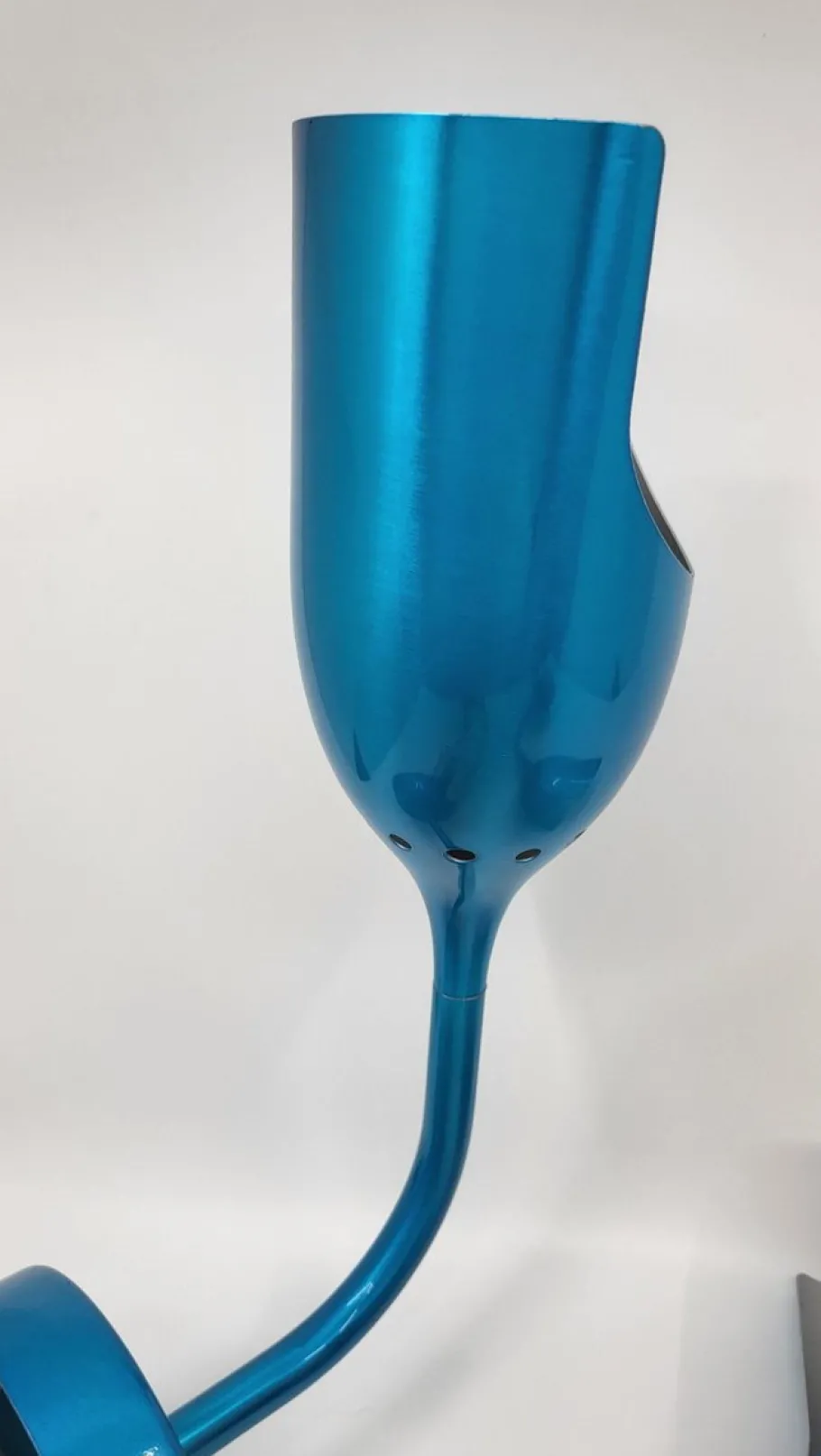 New Pamono Tsé Tsé Adjustable Wall Lights in French Blue Aluminum, Set of 2