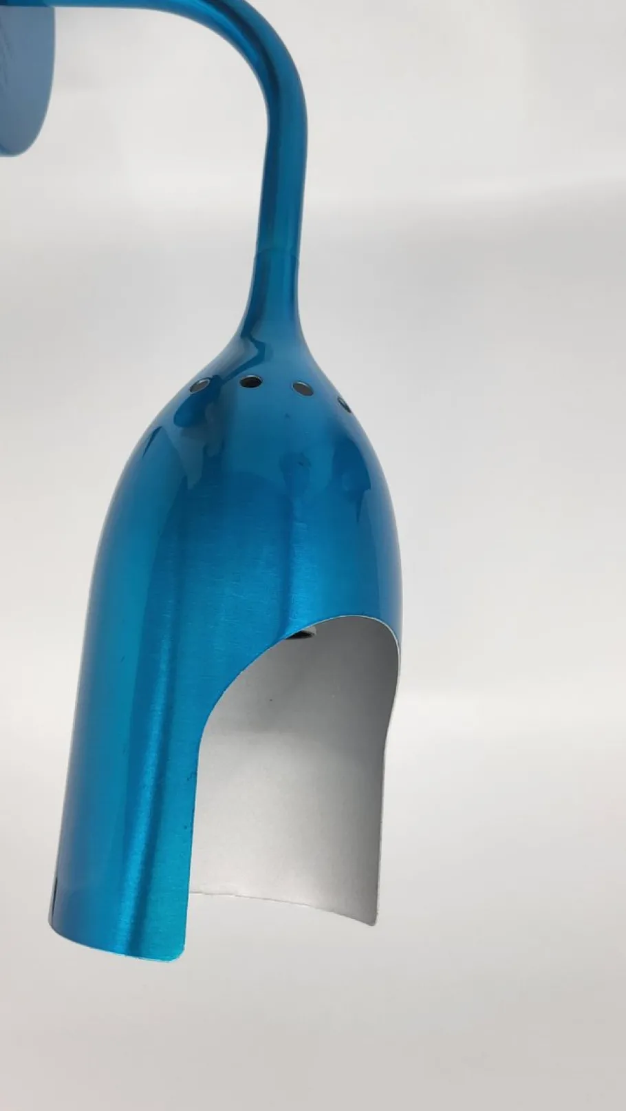 New Pamono Tsé Tsé Adjustable Wall Lights in French Blue Aluminum, Set of 2