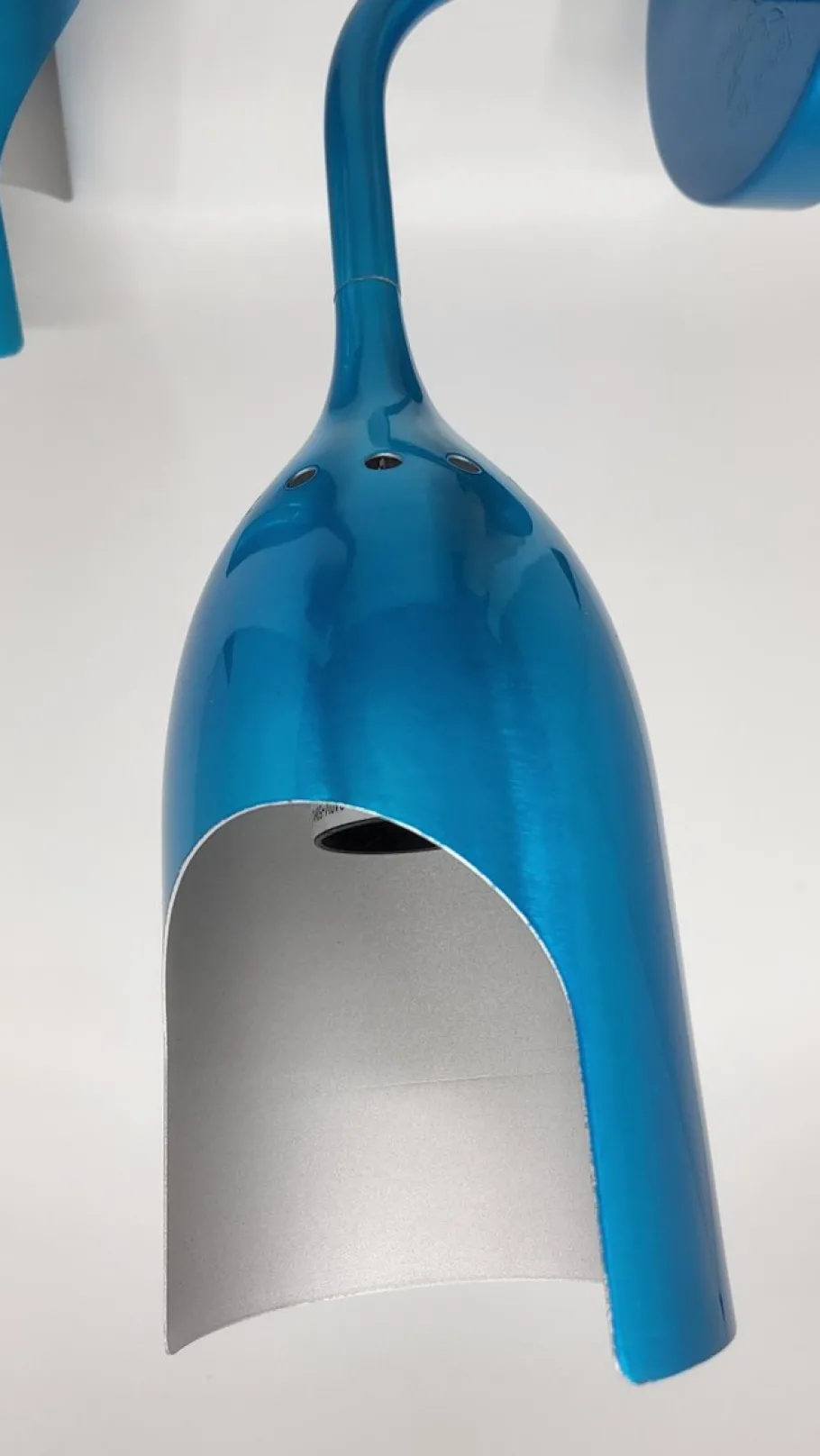 New Pamono Tsé Tsé Adjustable Wall Lights in French Blue Aluminum, Set of 2