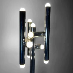 Discount Pamono Tubular Chrome Floor Lamp, Italy, 1970s