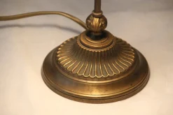 Pamono Tulip Glass Lampshade Accent Table Lamp, France, 1970s