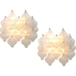 New Pamono Tulipan Wall Sconces attributed to J. T. Kalmar for Kalmar, 1960s, Set of 2