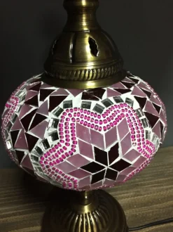 Best Pamono Turkish Pink Mosaic Lamp