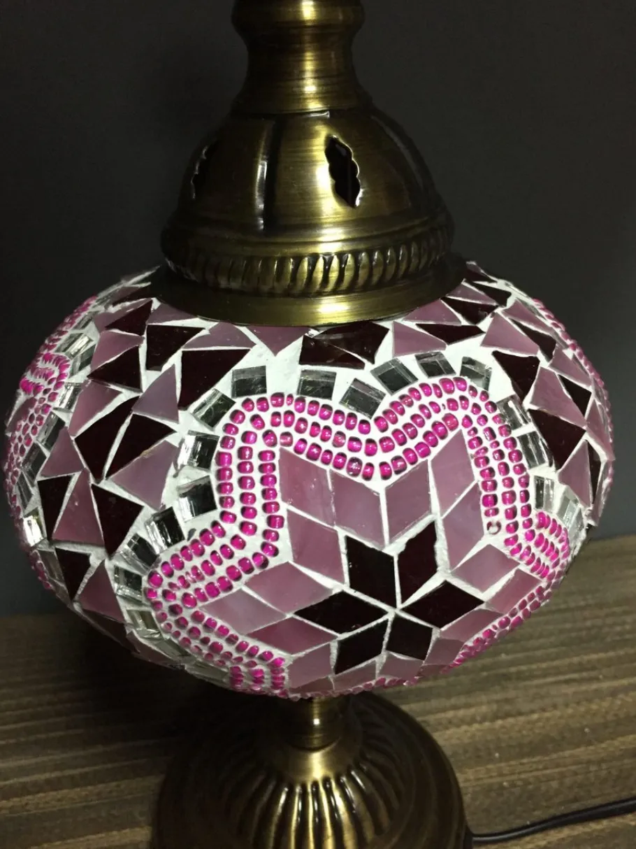 Best Pamono Turkish Pink Mosaic Lamp