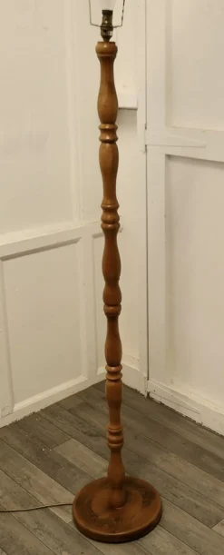 Best Pamono Turned Beech Floor Standing Lamp