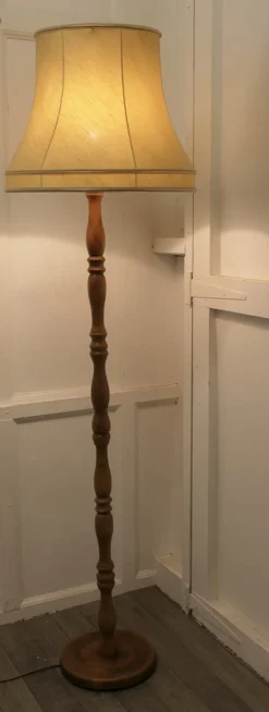 Best Pamono Turned Beech Floor Standing Lamp
