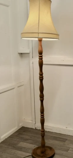 Best Pamono Turned Beech Floor Standing Lamp