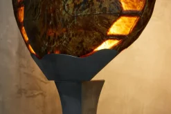 Clearance Pamono Turtle Shell Table Lamp attributed to Christian Dior, France, 1970s