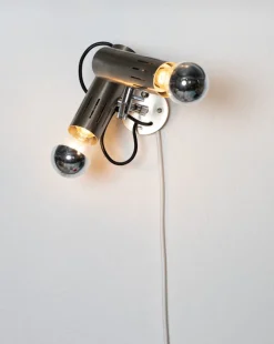 New Pamono Two-Light Wall Lamp attributed to Alain Richard