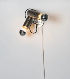 New Pamono Two-Light Wall Lamp attributed to Alain Richard