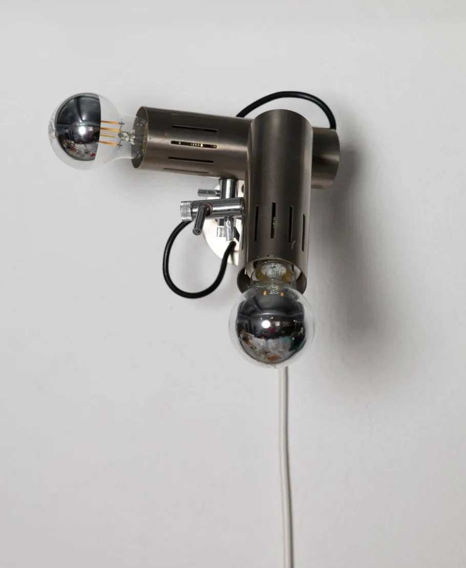 New Pamono Two-Light Wall Lamp attributed to Alain Richard