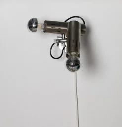 New Pamono Two-Light Wall Lamp attributed to Alain Richard